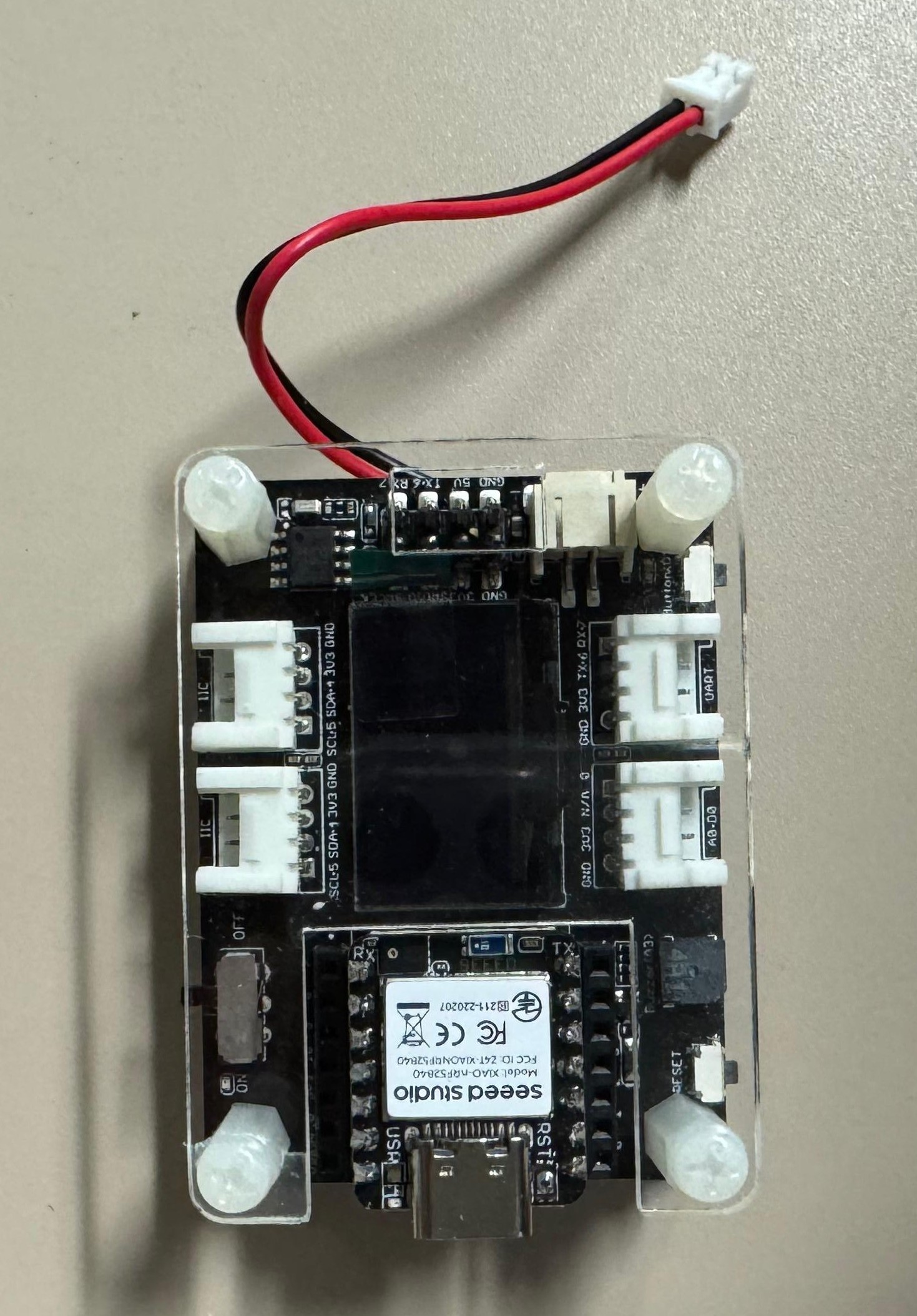 Assembled microcontroller